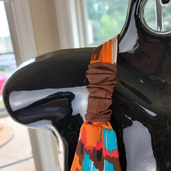 Sequin Hearts BOHO print halter maxi dress - Picture 4 of 13